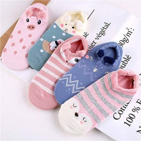 18 Pairs Novelty Animal Cotton Low Cut No Show Ankle Socks for Girls Women Boat Socks