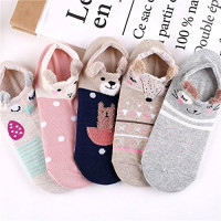 18 Pairs Novelty Animal Cotton Low Cut No Show Ankle Socks for Girls Women Boat Socks