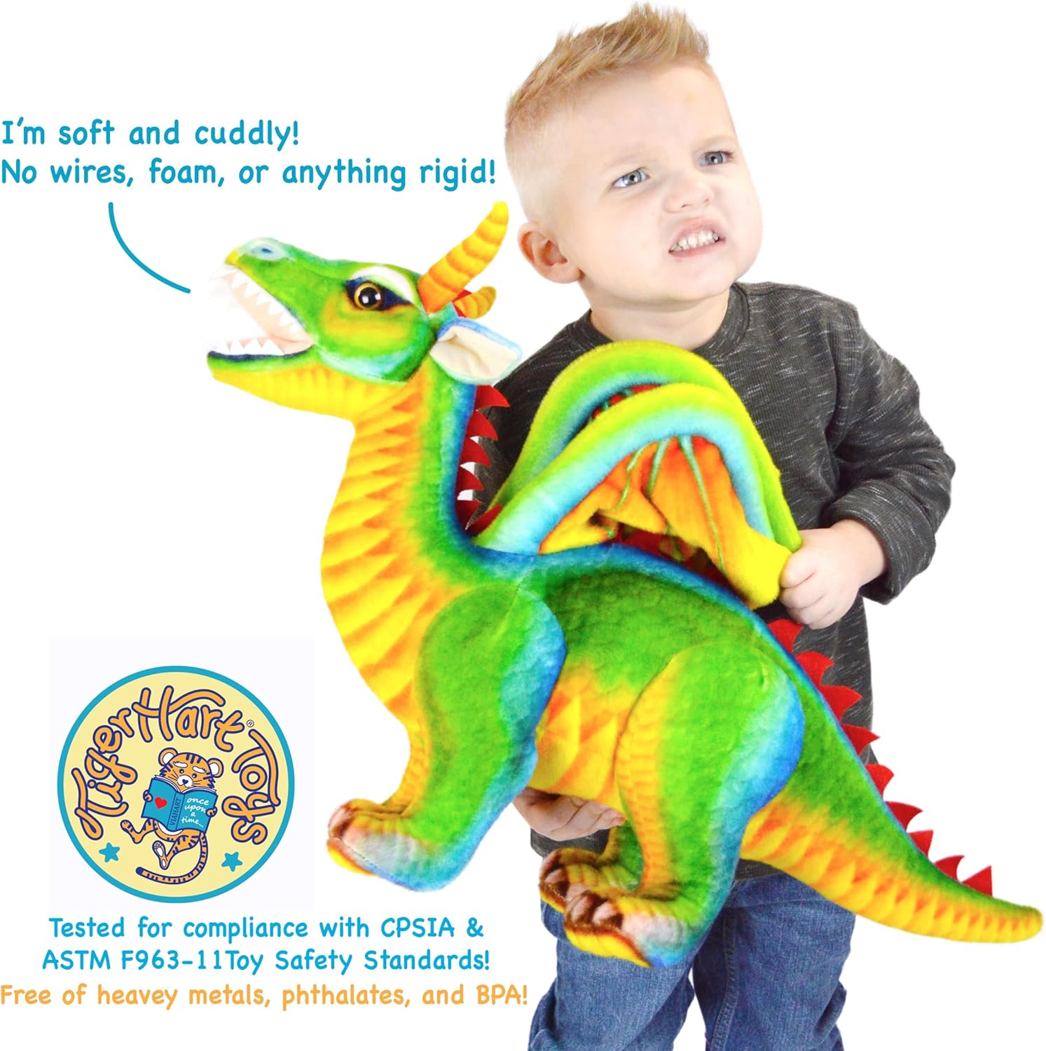 Drevnar The Dragon - 24 Inch Stuffed Animal Plush