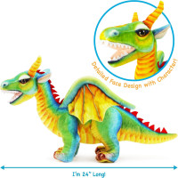 Drevnar The Dragon - 24 Inch Stuffed Animal Plush