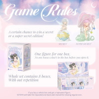52TOYS Candybox Sleep Dreamland Elves 1PC, Collectible Toy Kawaii Creative Gift Room Decor Desktop Decoration 3.3 Inch, Gift for Birthday Party