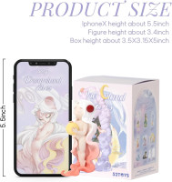 52TOYS Candybox Sleep Dreamland Elves 1PC, Collectible Toy Kawaii Creative Gift Room Decor Desktop Decoration 3.3 Inch, Gift for Birthday Party