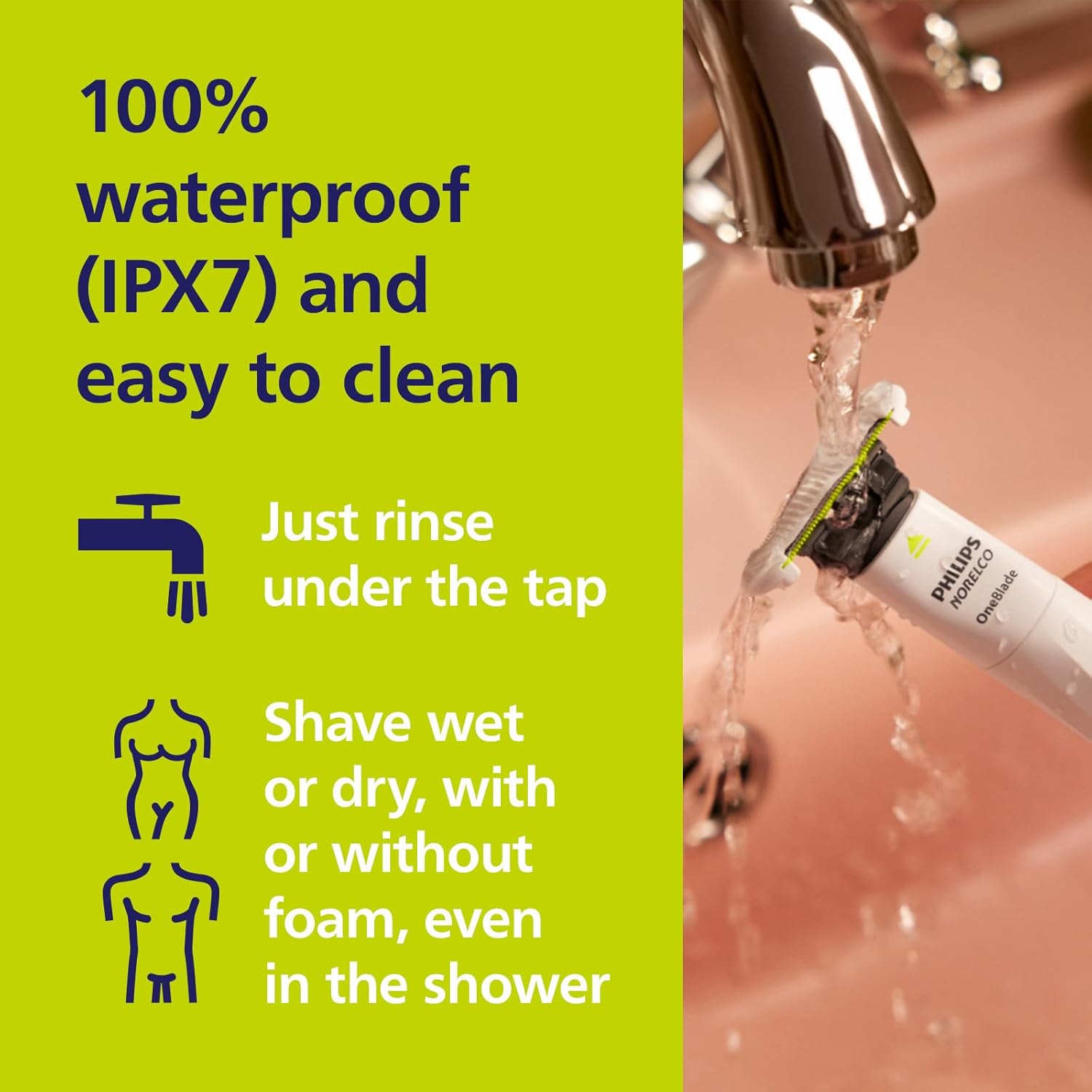 Philips Norelco OneBlade Skin Protect Replacement Blade, for OneBlade Electric Shaver and Trimmer, Durable Stainless Steel, Trim and Shave with Extra Skin Protection, 2 Count, QP229/80 1 Count (Pack of 2)