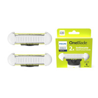 Philips Norelco OneBlade Skin Protect Replacement Blade, for OneBlade Electric Shaver and Trimmer, Durable Stainless Steel, Trim and Shave with Extra Skin Protection, 2 Count, QP229/80 1 Count (Pack of 2)