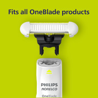 Philips Norelco OneBlade Skin Protect Replacement Blade, for OneBlade Electric Shaver and Trimmer, Durable Stainless Steel, Trim and Shave with Extra Skin Protection, 2 Count, QP229/80 1 Count (Pack of 2)