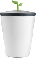 Chef'n 401-420-120 EcoCrock Counter Compost Bin Black and White 3.3 liter 1 Ceramic Compost Bin