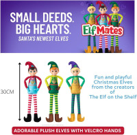 Elf Mates 3-Pack with Storybook – Authentic, Original, Trusted Christmas Elf for Kids | Official The Elf on The Shelf Santaverse Product. Includes 3 Elves! Special Edition with Book