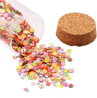 CCINEE 3D Fruit Nail Slices,Assorted Polymer Clay Slime Slices Bulk for DIY Crafts Supplies,4000PCS,1/4 Inch