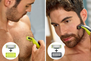 Philips Norelco OneBlade Face + Body Bonus Pack with FREE Blade, QP2630/72