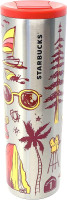 Starbucks California Vacuum Insulated Stainless Steel Traveler Tumbler, 16 Oz (Red)