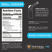 Fluid Tactical - Electrolyte Powder Drink Mix, Travel Ready Stick Packs, Extreme Re-Hydration, Low Sugar, Prevent Dehydration, Eliminate Cramps (Variety Pack)