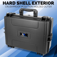 CASEMATIX Hard Shell Travel Case Compatible with PlayStation 5 Console, Controllers, Games and Accessories - Waterproof PS5 Carrying Case with Customized Foam for Both Standard and Digital Editions