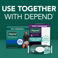 Depend Fresh Protection Adult Diapers, Incontinence Underwear for Men, Disposable, Maximum, Small/Medium, Grey, 80 Count (2 Packs of 40), Packaging May Vary Small/Medium 80