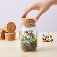 Juvale Cork Stoppers - 4-Pack, 2.44 x 2.20 x 1.50 In, Brown - Wine Corks, Jar Seals & Bottle Stoppers for Crafts