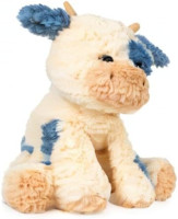 GUND Cozys Collection Cow, Stuffed Animal for Ages 1 and Up, Spring Decor Plush Toy, Cream/Blue, 10”
