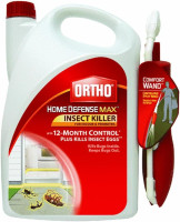 Ortho Home Defense MAX Insect Killer for Indoor & Perimeter1 with Comfort Wand - Kills Ants, Cockroaches, Spiders, Fleas, Ticks & Other Listed Bugs, Creates a Bug Barrier, 1.1 gal.