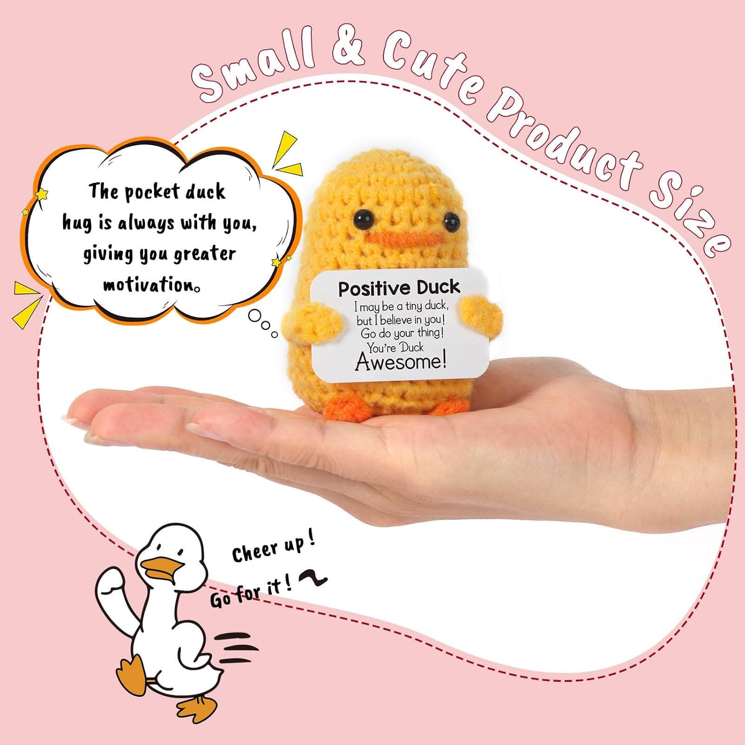 MBL Birthday Gifts for Her Women – Back to School Thank You Appreciation Get Well Emotional Inspirational Support Funny Duck Pickle Potato Dumpster Nuggets Present for Him Men Friend Teacher Coworker Positive Duck