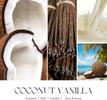 AOOVOO Coconut Vanilla Candles - 9 oz Scented Candles, Aromatherapy Candle, Soy Candle for Home Scented Coconut Vanilla 9 oz