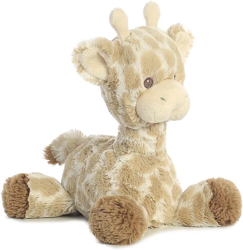 Aurora® Snuggly Loppy Giraffe™ Loppy Baby Stuffed Animal - Comforting Companion - Imaginative Play - Brown 11 Inches