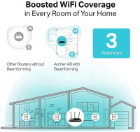 TP-Link AC1900 Smart WiFi Router (Archer A8) -High Speed MU-MIMO Wireless Router, Dual Band Router for Wireless Internet, Gigabit, Supports Guest WiFi