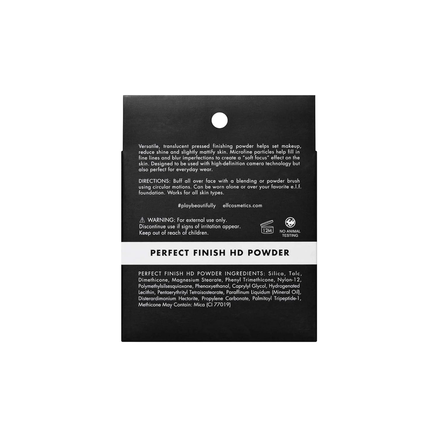 e.l.f. Perfect Finish HD Powder, Blurs Fine Lines & Imperfections, All Day Wear, Perfect for On The Go, 0.28 Oz Sheer 0.28 Ounce (Pack of 1)