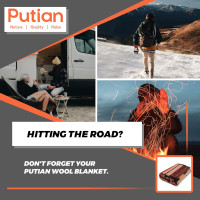 PuTian Merino Wool Blanket - Warm, Thick, Washable, 87
