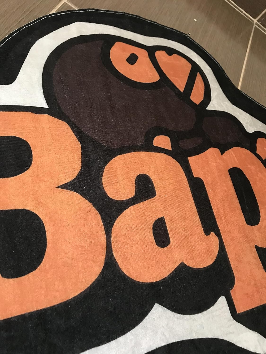 BAPE Orange Decor Modern Rug, 35in W x 23in L (60 * 90cm), Hypebeast Kids Room Floor Mat