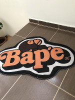 BAPE Orange Decor Modern Rug, 35in W x 23in L (60 * 90cm), Hypebeast Kids Room Floor Mat