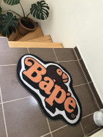 BAPE Orange Decor Modern Rug, 35in W x 23in L (60 * 90cm), Hypebeast Kids Room Floor Mat