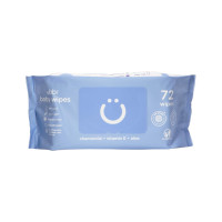 Ubbi Fragrance-Free Baby Wipes, 99% Water Based, Plant Based Wipes, Hypoallergenic for Sensitive Skin with Chamomile, Vitamin E & Aloe, EWG Verified, Value Pack, 3 Pack (216 Wipes Total) 72 Count (Pack of 3)