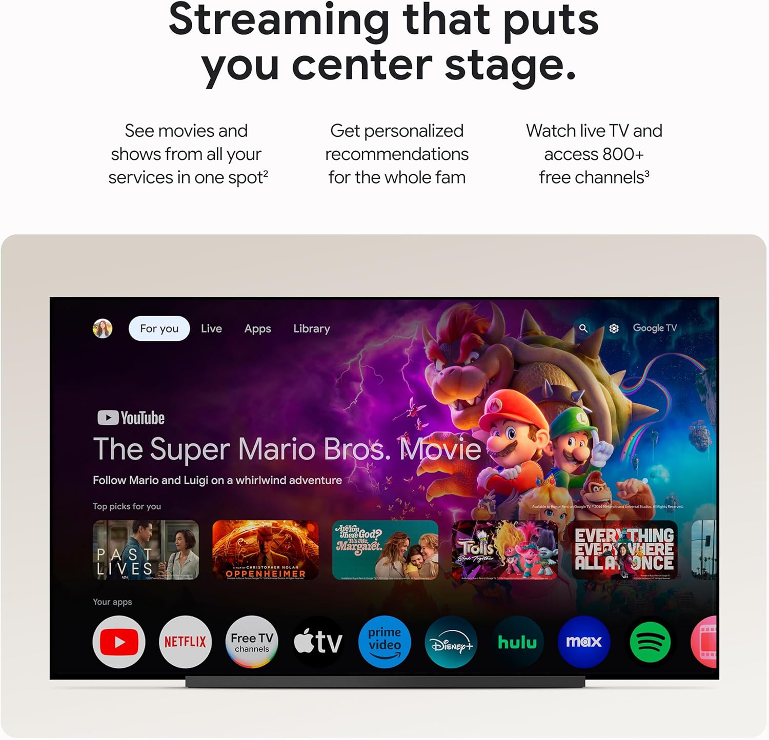 Google TV Streamer 4K - Fast Streaming Entertainment on Your TV with Voice Search Remote - Watch Movies, Shows, Live TV, and Netflix in 4K HDR - Smart Home Control - 32 GB of Storage - Porcelain