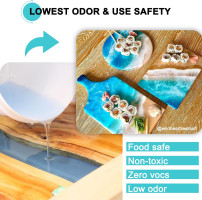 JDiction Epoxy Resin Clear High Gloss Epoxy Resin, Maximum 1.5 Inch Deep Pour 1 Gallon Casting Resin for Jewelry Making, Table Top, Wood and Mold Crafts