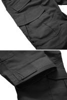 TRGPSG Men's Hiking Pants, Ripstop Camo Cargo Pants, Multi-Pocket Casual Work Pants 32 Black