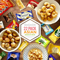 Dagaon Asian Snack Box 22 Count - Snacks from Korea, Japan, China, Indonesia, Taiwan, Vietnam, Etc. Assortment of Chip, Ramen, Biscuits, Cookies, Pies, Crackers, Candies and Much More.
