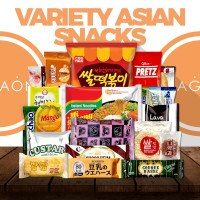 Dagaon Asian Snack Box 22 Count - Snacks from Korea, Japan, China, Indonesia, Taiwan, Vietnam, Etc. Assortment of Chip, Ramen, Biscuits, Cookies, Pies, Crackers, Candies and Much More.