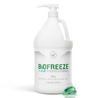 Biofreeze Professional Gel Pain Relief for Knee, Neck, Hip, Joint, Shoulder, & Simple Backache, Arthritis Pain Reliever, Sore Muscle Relief, Green Menthol Gel 1 Gallon Pump