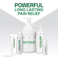 Biofreeze Professional Gel Pain Relief for Knee, Neck, Hip, Joint, Shoulder, & Simple Backache, Arthritis Pain Reliever, Sore Muscle Relief, Green Menthol Gel 1 Gallon Pump