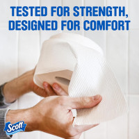 Scott ComfortPlus Toilet Paper, 36 Double Rolls, 231 Sheets per Roll, Septic-Safe, 1-Ply Toilet Tissue Double 231 Sheets (Pack of 36)