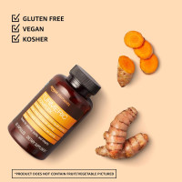Amazon Elements Turmeric Complex, 316 mg Curcumin, 140 mg Ginger, 5 mg Black Pepper - Joint & Immune System, Healthy Inflammation Response - 65 Capsules (2 month supply) 65 Count (Pack of 1)