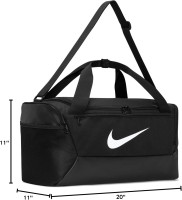 Nike Unisex Adult Brasilia 9.5 Training Duffel Bag Small Black/Black/White