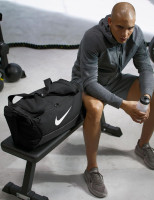 Nike Unisex Adult Brasilia 9.5 Training Duffel Bag Small Black/Black/White