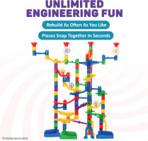 Marble Genius Marble Run Super Set, STEM Toys & Maze Construction Building - 150 Translucent Track Pieces & Glass Marble for Family, Kids Toddlers Ages 4-8 - Fun Holiday Creative Gifts 3.) Super Set - 150 Complete Pieces 1.0