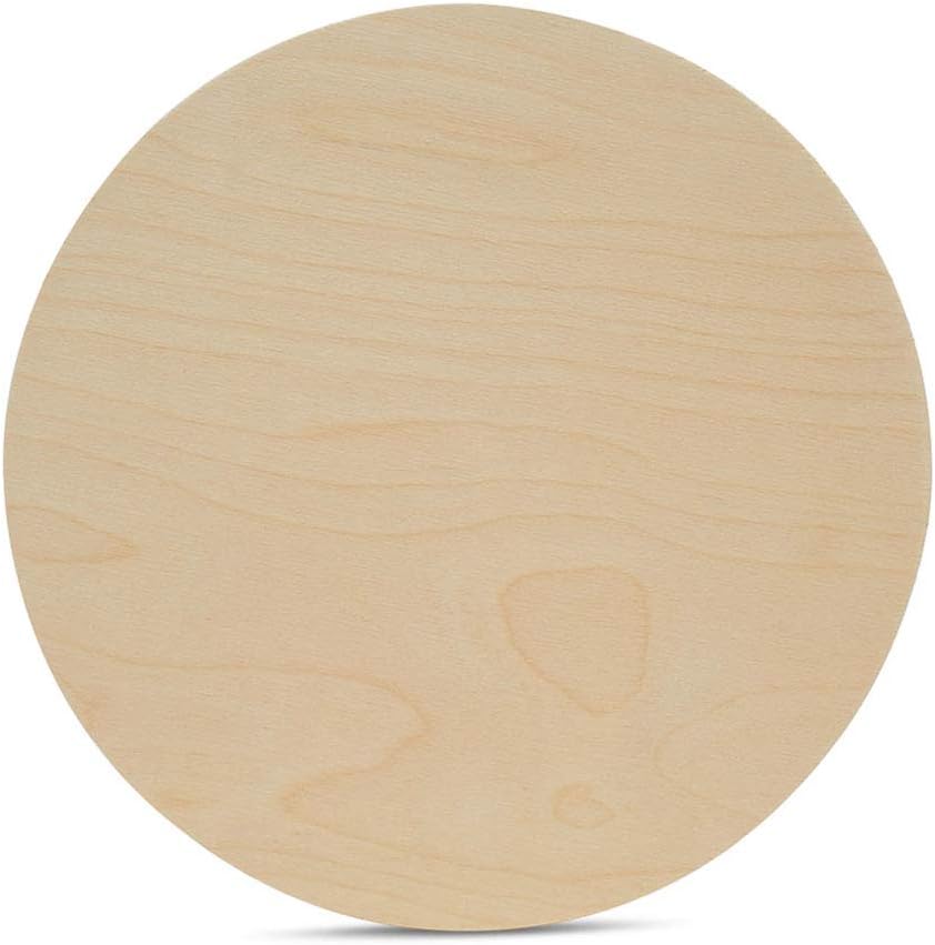 Wood Circles 18 inch, 1/4 Inch Thick, Birch Plywood Discs, Pack of 1 Unfinished Wood Circles for Crafts, Wood Rounds by Woodpeckers 18 inch, 1/4 inch thick Pack of 1