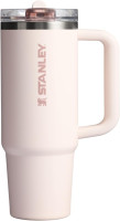 STANLEY Quencher ProTour Flip Straw Tumbler with Leakproof Lid | Built-In Straw & Handle | Cupholder Compatible for Travel | Insulated Stainless Steel Cup | BPA-Free 30 Ounces Rose Quartz