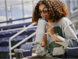 STANLEY Quencher ProTour Flip Straw Tumbler with Leakproof Lid | Built-In Straw & Handle | Cupholder Compatible for Travel | Insulated Stainless Steel Cup | BPA-Free 30 Ounces Rose Quartz
