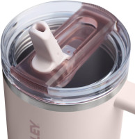 STANLEY Quencher ProTour Flip Straw Tumbler with Leakproof Lid | Built-In Straw & Handle | Cupholder Compatible for Travel | Insulated Stainless Steel Cup | BPA-Free 30 Ounces Rose Quartz