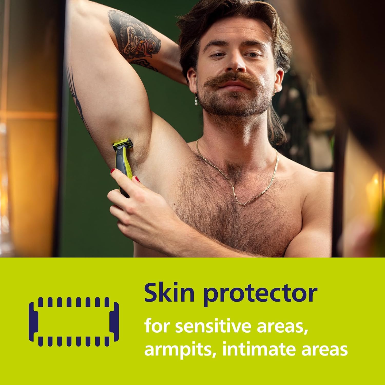 Philips Norelco Genuine OneBlade Replacement Blade Body Kit, QP610/80 1 Count (Pack of 1)