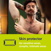 Philips Norelco Genuine OneBlade Replacement Blade Body Kit, QP610/80 1 Count (Pack of 1)