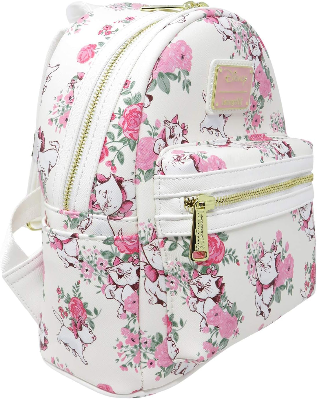Loungefly Disney The Aristocats Marie Floral Allover-Print Mini Backpack WDBK0335