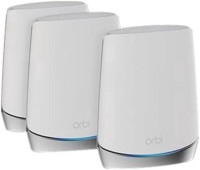 NETGEAR Orbi Whole Home Tri-band Mesh WiFi 6 System (RBK753) – Router with 2 Satellite Extenders | Coverage up to 7,500 sq. ft. and 40+ Devices | AX4200 (Up to 4.2Gbps) WiFi 6 3-Pack